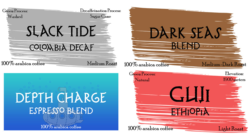 4pc Sampler (Decaf, Dark, Depth Charge, Guji)